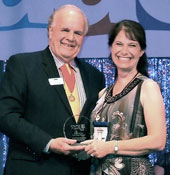 Annette Kaczanowski with AACT Past President Rod McCullough 