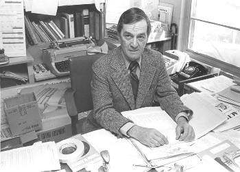 Art Cole at his desk